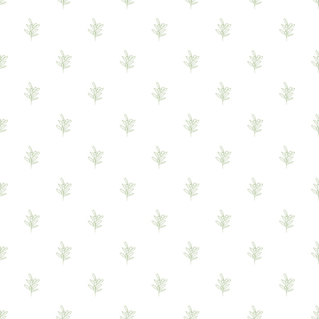Olive branches seamless with trendy line style art pattern Vector illustration.のイラスト素材