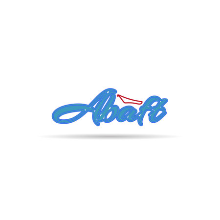 Abaft title calligraphy for your t-shirt designのイラスト素材