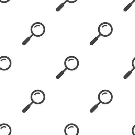 Search icon magnifier seamless pattern backgroundのイラスト素材