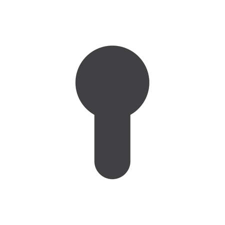 Keyhole silhouette icon or symbol for your designのイラスト素材