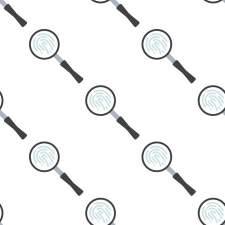 Search magnifier icon or symbol with flat design.のイラスト素材