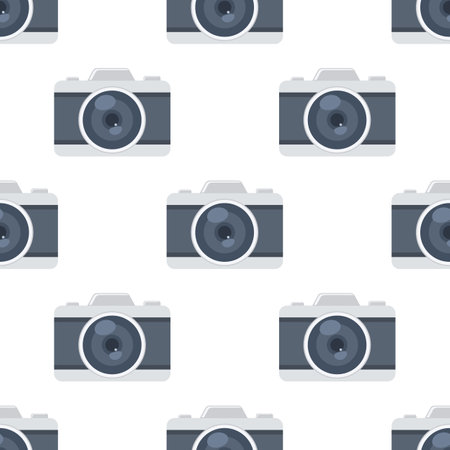 Camera icon seamless for your looping texture.のイラスト素材