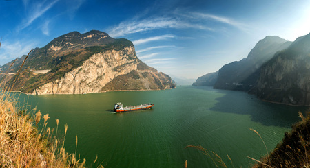 The three gorges shippingのeditorial素材