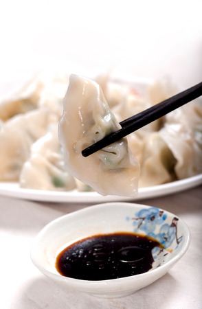 boiled dumplingsの写真素材