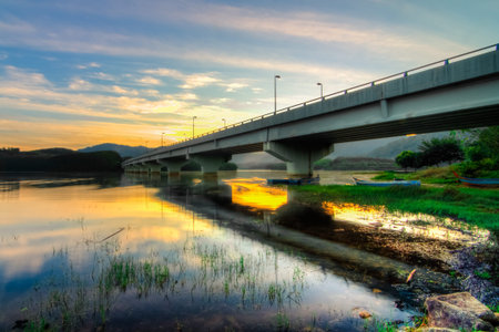 Jan 2016 -  Stunning view with beautiful morning cloud at Sik, Kedah, Malaysia