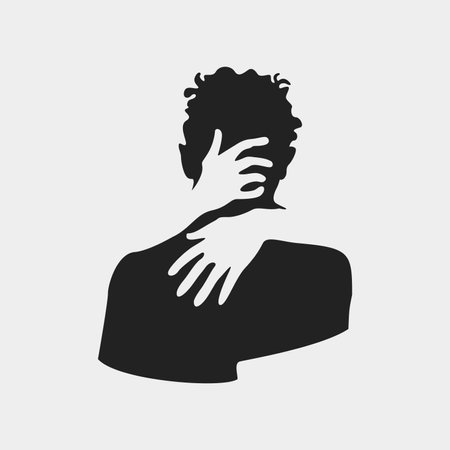 Couple hug cudle illustration vector art monocrhrome, love, couple silhouette petting clip artのイラスト素材