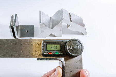 Sheet metal bending tool and equipment isolated on a white background. Special Bending machine...