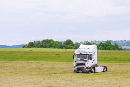 Skutech, Czech Republic, 26 June 2020: Truck Show. Transport festival in the Czech Republic.のeditorial素材