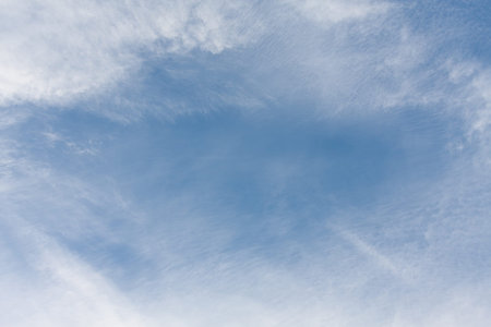 Blue sky with clouds. blue sky background. copy space.