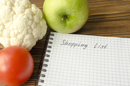 shopping, list, bsckgroundの写真素材