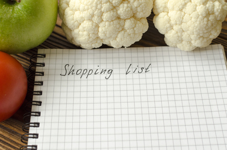 shopping, list, backgroundの写真素材