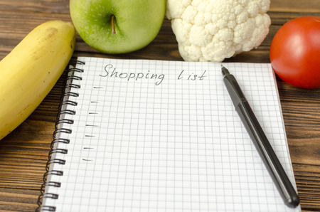 shopping, list, backgroundの写真素材