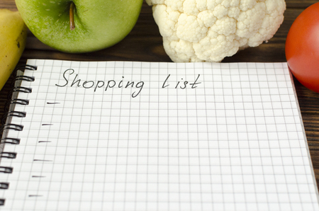 shopping, list, backgroundの写真素材
