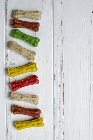 food, dog, bone, colored, tasty, encouragingの写真素材