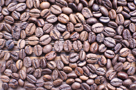 coffee, beans, border, wooden,  backgroundの写真素材