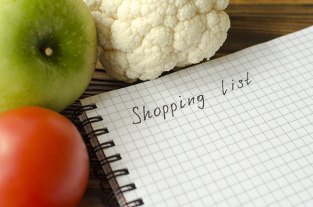shopping, list, bsckgroundの写真素材