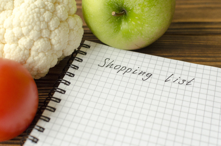 shopping, list, backgroundの写真素材