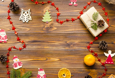 christmas, background, woodenの写真素材