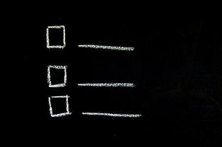 Chalkboard check box backgroundの写真素材