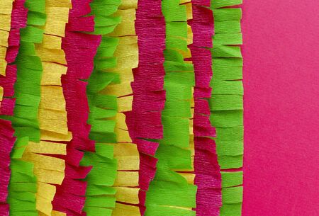 process of pinata creation: cut paperの写真素材