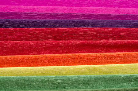 colored crepe paper abstract backgroundの写真素材
