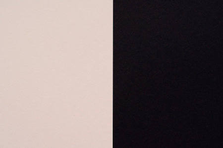White and black paper background. Copy space for text. Top view.の写真素材