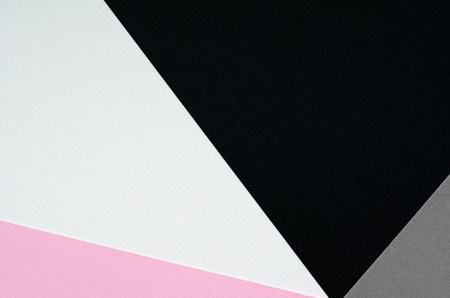 multicolored geometric paper background, copy spaceの写真素材