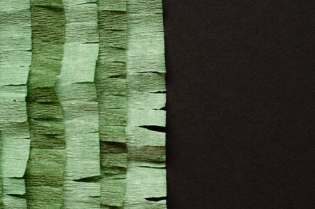 cut crepe paper. first step of making pinataの写真素材