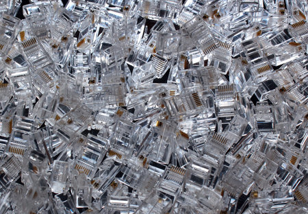 Many connectors as background