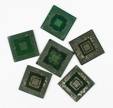 Ball Grid Array (BGA) chips badly desoldered and ruined. Consequences of unskilled repair - pins are...