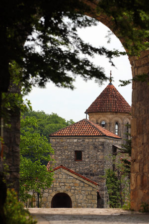 Old Motsameta monastery near Kutaisi, Georgiaのeditorial素材