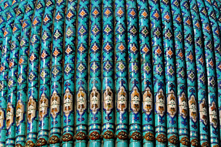 SAINT PETERSBURG, RUSSIA - JULY 5, 2017: The dome of Saint Petersburg Mosque, opened in 1913