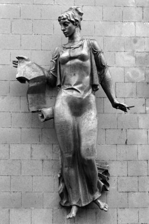 Chisinau, Moldova - December 18, 2017: Exhibition Hall of Artists Union named after Constantin Brancusi, Romanian-French sculptor, pioneer of modernism.のeditorial素材