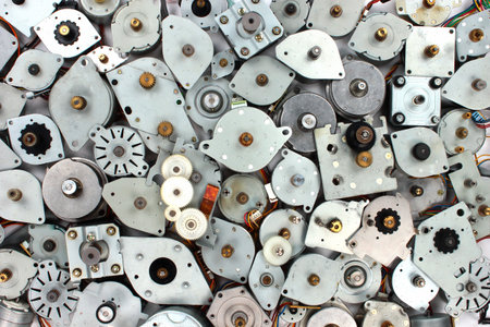 Stepper motors as industrial e-waste backround
