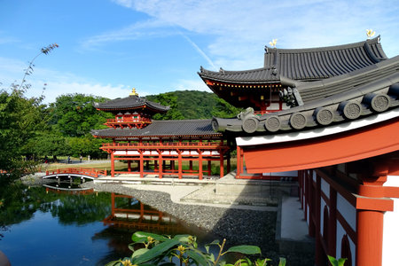 Uji, Japan - October 5, 2017: Famous Byodo-in Temple, a UNESCO World Heritage Site located in Uji,...