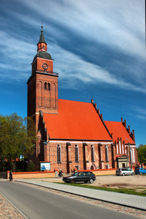 Sepopol, Poland - May 6, 2019: View of Sepopol town in Bartoszyce County, Warmian-Masurian Voivodeship, Poland. Before 1945 it was part of Germany (East Prussia).のeditorial素材