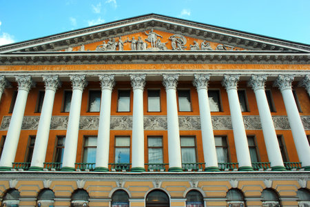 Saint Petersburg, Russia - July 4, 2017: Rumyantsev Mansion, now the department of the State Museum of the History of St. Petersburg.のeditorial素材