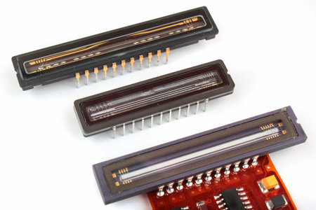Linear charged coupled devices (CCD), optical sensor chips from scanners
