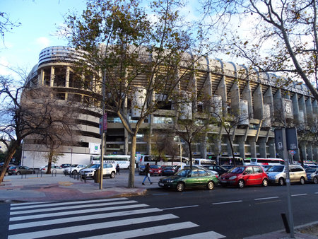 Madrid, Spain - December 18, 2016: Santiago Bernabeu Stadium, the home stadium of Real Madrid club since 1947.のeditorial素材