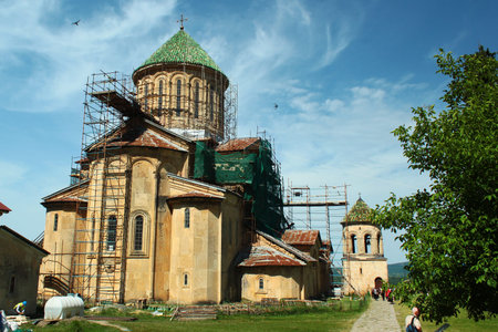 Gelati, Georgia - June 15, 2016: Medieval Gelati academy and monastery near Kutaisi, Georgia. UNESCO...