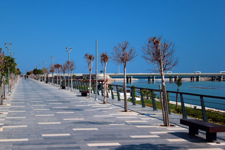 Antalya, Turkey - May 16, 2022: View of Konyaalti beach, one of the two main beaches of Antalya, located in the western part of the city.のeditorial素材