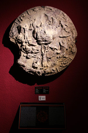 Antalya, Turkey - August 6, 2022: Marble Statue of Hecate, chief goddess presiding over magic and spells in Archaelogical Museum of Antalyaのeditorial素材