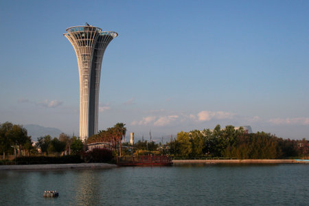 Antalya, Turkey - May 1, 2022: Fairground of Antalya 2016 World Expo, an international horticultural exposition held in Antalya in 2016.のeditorial素材