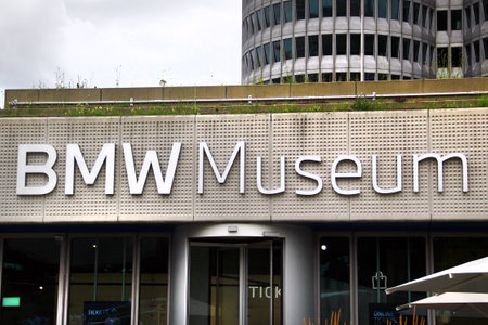 Munich, Germany â July 14, 2024: BMW Museum, the corporate museum of BMW history, established in 1973.のeditorial素材