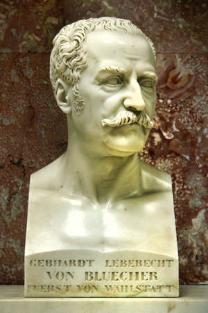 Donaustauf, Germany - October 26, 2024: Bust of Prussian field marshal Gebhard Leberecht von Bluecher at Walhalla, the Bavarian hall of fame dedicated to distinguished figures in German historyのeditorial素材