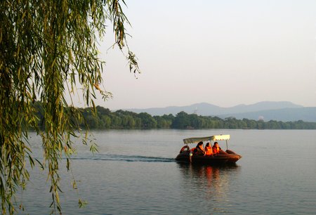 Scenery of Hangzhou West Lakeのeditorial素材