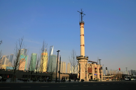 Shanghai cityscapeのeditorial素材