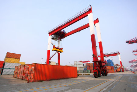 Container terminal Qingdao port of China