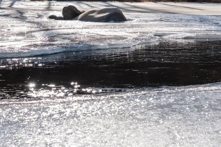 Winter riverの写真素材