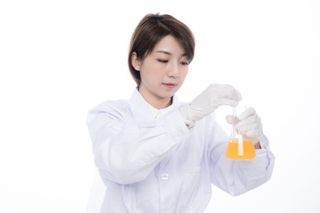 a pretty young female doctorの写真素材